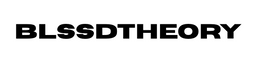 BLSSDTHEORY black wordmark on white